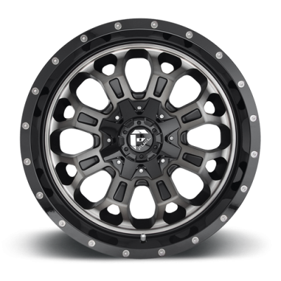 Aluminum Wheels 18X9 Crush D561 8 On 180 Gloss Black Double Dark Tint Machined Face 124.3 Bore 20 Offset 8 Spoke Fuel Off Road Wheels