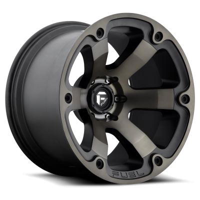 Aluminum Wheels 17X9 Beast D564 6 On 139.7 Matte Black/Machined Dark Tint 108 Bore 1 Offset 6 Spoke Fuel Off Road Wheels