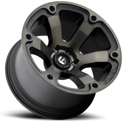 Aluminum Wheels 17X9 Beast D564 6 On 139.7 Matte Black/Machined Dark Tint 108 Bore 1 Offset 6 Spoke Fuel Off Road Wheels
