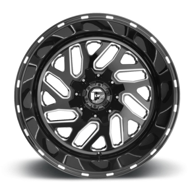 Aluminum Wheels 22X12 Triton D581 5 On 114.3/5 On 127 Gloss Black/Milled 78.1 Bore -43 Offset Mesh Spoke Fuel Off Road Wheels