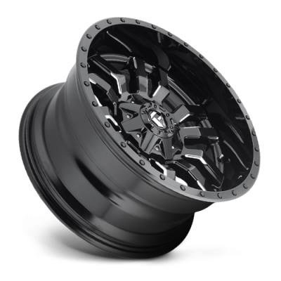 Aluminum Wheels 22X12 Sledge D595 8 On 165.1 Gloss Black Milled 125.1 Bore -44 Offset Fuel Off Road Wheels