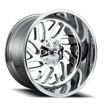 Aluminum Wheels 20X9 Triton D609 8 On 165.1 Chrome Plated 125.1 Bore 1 Offset Mesh Spoke Fuel Off Road Wheels