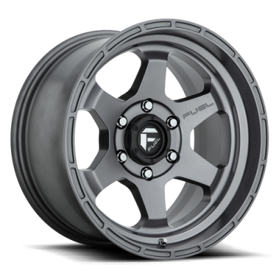 Aluminum Wheels 20X9 Shok D665 6 On 135 Matte Anthracite Gray 87.1 Bore 1 Offset Fuel Off Road Wheels