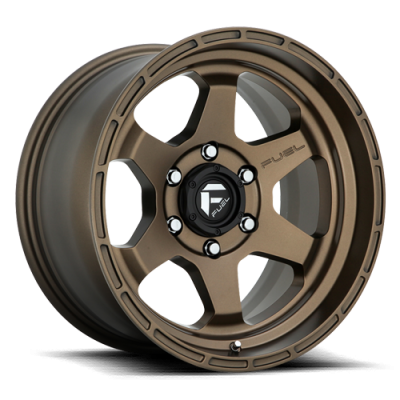 Aluminum Wheels 20X9 Shok D666 6 On 139.7 Matte Bronze 106.1 Bore 19 Offset Fuel Off Road Wheels