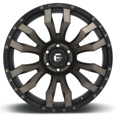 Aluminum Wheels 17X9 Blitz D674 6 On 139.7 Matte Black Double Dark Tint 106.1 Bore 1 Offset Multi Spoke Fuel Off Road Wheels