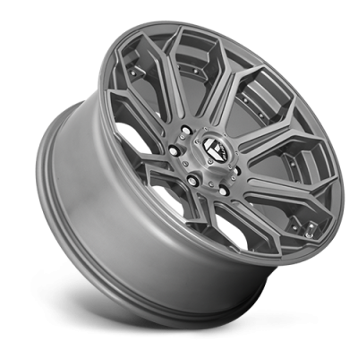 Aluminum Wheels 20X9 Siege D705 6 On 139.7 Brushed Gunmetal Gray Tinted Clear 106.1 Bore 1 Offset Fuel Off Road Wheels