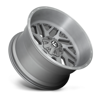 Aluminum Wheels 26X12 Triton Platinum D715 8 On 170 Brush Gunmetal Gray/Clear Tint 125.1 Bore -44 Offset Mesh Spoke Fuel Off Road Wheels