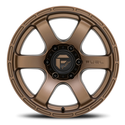 Aluminum Wheels 20X9 Rush D768 6 On 139.7 Matte Bronze 106.1 Bore 1 Offset 41 Lbs Fuel Off Road Wheels