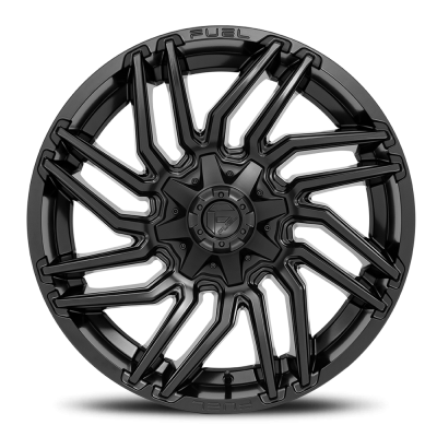 Aluminum Wheels 22X12 Typhoon D775 8 On 165.1 Matte Black 125.2 Bore -44 Offset Fuel Off Road Wheels