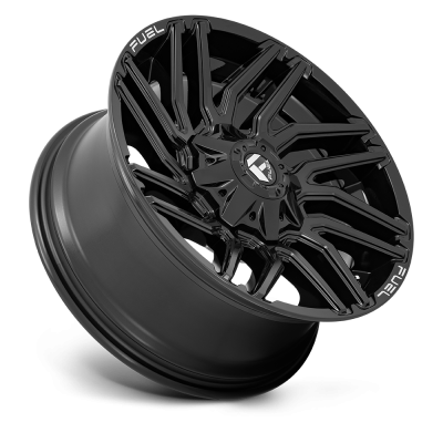 Aluminum Wheels 20X9 Typhoon D776 8 On 180 Gloss Black 124.3 Bore 1 Offset Fuel Off Road Wheels