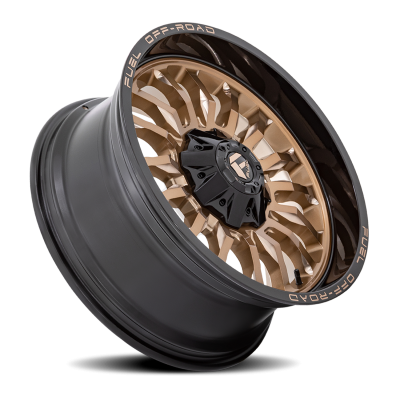 Aluminum Wheels 20X9 Arc D797 6 On 139.7 Platinum Bronze/Black Lip 106.1 Bore 1 Offset Fuel Off Road Wheels