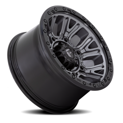 Aluminum Wheels 17X9 Traction D825 5 On 127 Gunmetal Gray/Black Ring 71.5 Bore 1 Offset Fuel Off Road Wheels