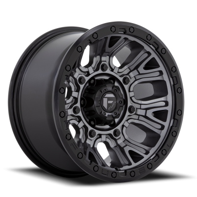 Aluminum Wheels 20X10 Traction D825 8 On 165.1 Gunmetal Gray/Black Ring 125.1 Bore -18 Offset Fuel Off Road Wheels