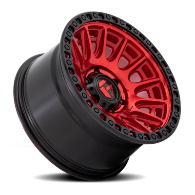 Aluminum Wheels 17X8.5 Cycle D834 5 On 120 Candy Red/Black Ring 65.07 Bore 34 Offset Fuel Off Road Wheels