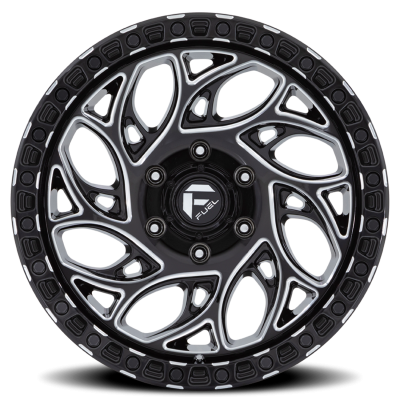 Aluminum Wheels 15X8 Runner OR D840 5 On 139.7 Gloss Black Milled 108 Bore -19 Offset Fuel Off Road Wheels