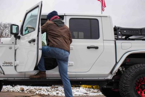 2020-Present Jeep Gladiator JT Step Sliders Fishbone Offroad