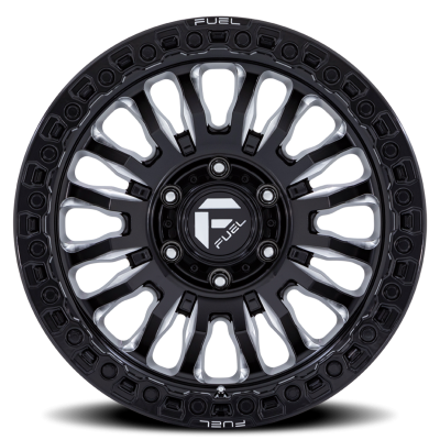 Aluminum Wheels 17X9 Rincon SBL FC857BE 8 On 180 Gloss Black Milled 124.2 Bore 20 Offset Fuel Off Road Wheels