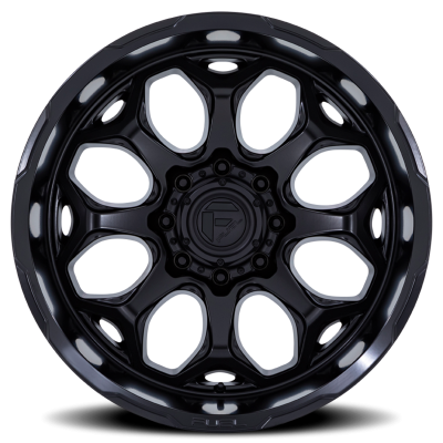Aluminum Wheels 20X10 Scepter FC862 MX 8 On 170 Blackout 125.1 Bore -18 Offset Fuel Off Road Wheels