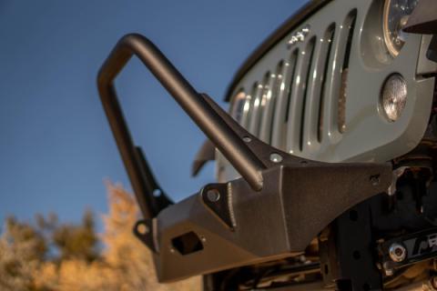 Jeep JL,JT,JK Sentinel Front Bumper with Hoop - Black Powder Coat Artec Industries