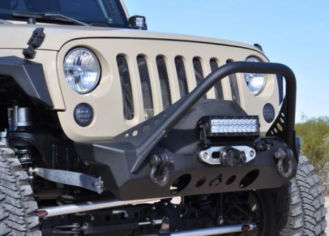 NightHawk Jeep JK Front Bumper W/Mid Tube Stinger Artec Industries
