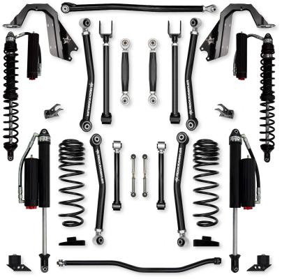 2.5 Inch Adventure X Coilover No Limits Mid-Arm Suspension System for Jeep Wrangler JLU 392 Models Comp System Stage 2 Rock Krawler