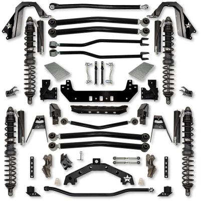 3.5 Inch Adventure X2 Coilover Long-Arm Suspension System for Jeep Wrangler JLU Diesel Models Comp Stage 1 Trail Runner System Stage 1 Rock Krawler