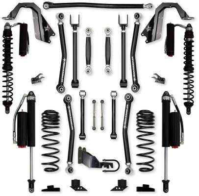 3.5 Inch Adventure X Coilover No Limits Mid-Arm Suspension System for Jeep Wrangler JLU Gas Models Comp System Stage 2 Rock Krawler