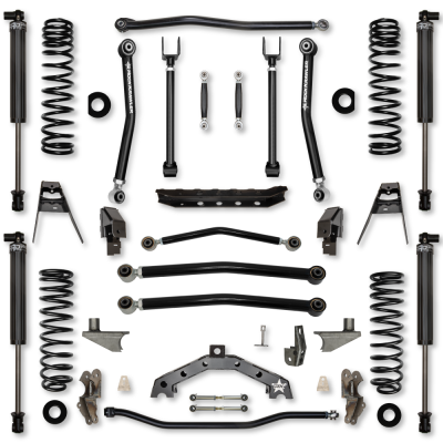 3.5 Inch T-Rex w/ 6 Inch Rear Stretch No Limits Hybrid System For Jeep Wrangler JL With IFP Shocks Rock Krawler