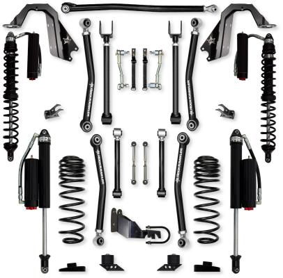 4.5 Inch Adventure X Coilover Mid-Arm Suspension System for Jeep Wrangler JLU Diesel Models Comp System Stage 2 Rock Krawler