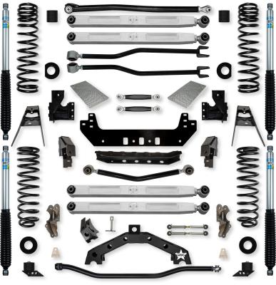 4.5 Inch Adventure X2 Pro Elite No Limits Long-Arm Suspension System for Jeep Wrangler JL Gas Models With Bilstein Shocks Rock Krawler