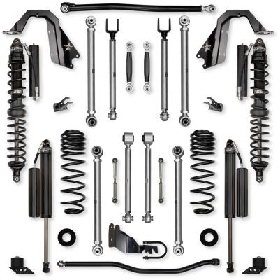 4.5 Inch X-Factor PRO Coilover No Limits Mid-Arm Suspension System for Jeep Wrangler JLU 4XE Models Comp Stage 1 Rock Krawler