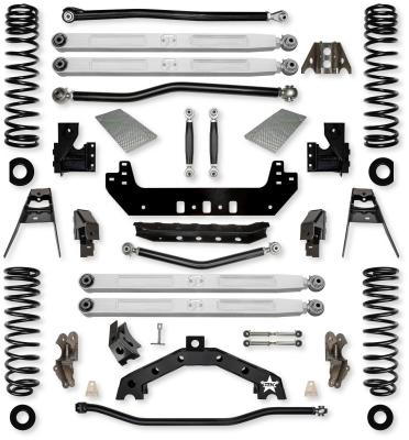 4.5 Inch X-Factor X2 Pro Elite No Limits Long-Arm Suspension System for Jeep Wrangler JLU Diesel Models With No Shocks Rock Krawler