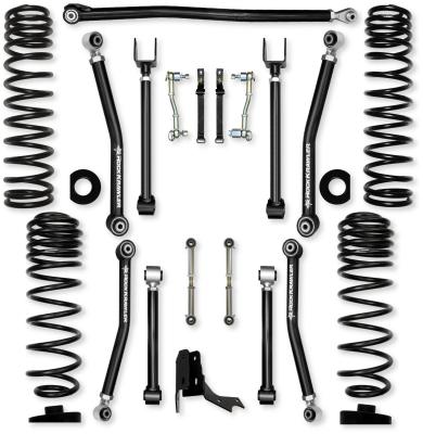 3.0 Inch Overland X Mid-Arm Suspension System for Jeep Gladiator JT Diesel Models With No Shocks Rock Krawler