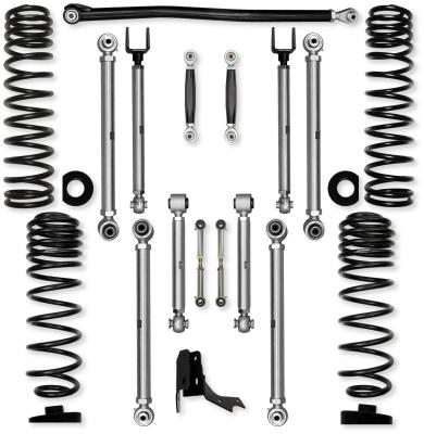 3.0 Inch X-Factor PRO No Limits Mid-Arm Suspension System for Jeep Gladiator JT Rubicon Gas Models With No Shocks Rock Krawler