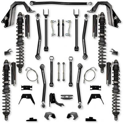4.5 Inch Adventure X Coilover Mid-Arm Suspension System for Jeep Gladiator JT Gas Models Trail Runner System Stage 1 Rock Krawler