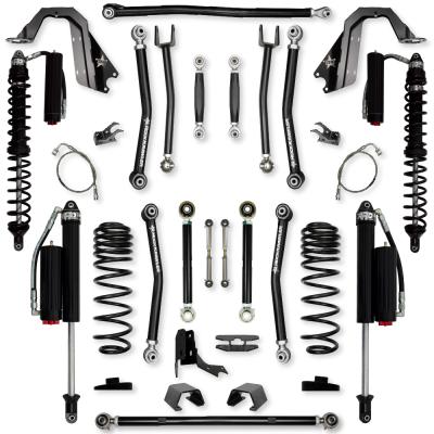 4.5 Inch X-Factor Coilover No Limits Mid-Arm Suspension System for Jeep Gladiator JT Gas Models Comp System Stage 2 Rock Krawler