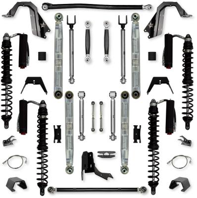 4.5 Inch X-Factor Pro Elite Coilover No Limits Mid-Arm Suspension System for Jeep Gladiator JT Diesel Models Trail Runner System Stage 2 Rock Krawler
