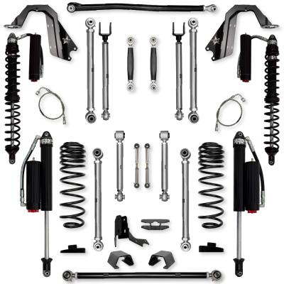 4.5 Inch X-Factor PRO Coilover No Limits Mid-Arm Suspension System for Jeep Gladiator JT Diesel Models Comp System Stage 2 Rock Krawler