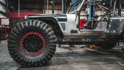 Steel Cowl and Mini Fender Armor for 1986-1995 Jeep Wrangler YJ
