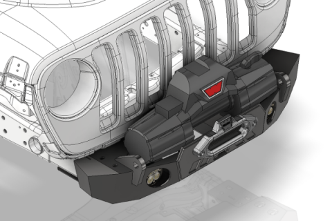Gladius Frame Chop Bumper for Jeep JK/JL/JT Motobilt