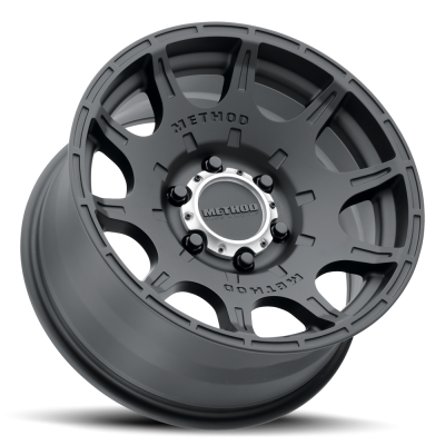 Aluminum Wheels 18x9 Roost MR308 Bolt Pattern 6 On 139.7 Offset 18 Matte Black MB Method