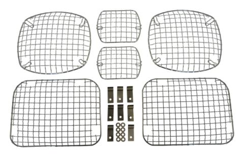 1987-1995 YJ Wrangler Headlamp/Tail Lamp/Turn Signal Guards Chrome RT Off Road