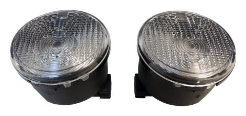 Clear Parking Light Kit w/ Amber Bulbs for 2007-2013 Jeep JK Wrangler L &amp; R RT Off Road