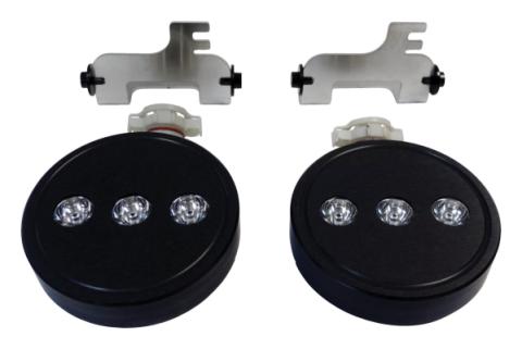 LED Fog Lamp Kit with H16 Connector for 10-18 Jeep JK Wrangler w/ Plastic Bumper RT Off Road