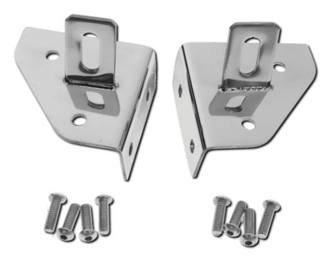 Windshield Hinge Light Bracket 1987-1995 YJ Wrangler Stainless Steel RT Off Road