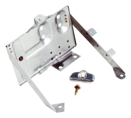 Incl. Tray, Clamp and Bolt Stainless Battery Tray 76-86 Jeep CJ-5, CJ-7, CJ-8 RT Off Road