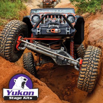 Stage 2 Jeep JL Re-Gear Kit W/Covers Dana 30/44 5.13 Ratio 24/28 Spline JL Non-Rubicon M220 Rear/ M186 Front Stage 2 Gear Kit Package 5.13 Ratio W/ F&amp;R Covers Yukon Gear
