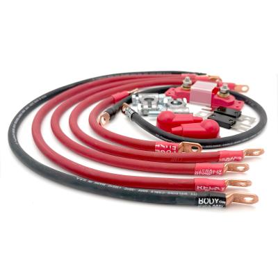 Jeep CJ Battery Cable Kit 2 Gauge Battery Cable 4.2 Liter Big7Kits