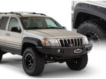 Black Jeep Cutout Style Textured Finish 4-Piece Fender Flare Set For 1999-2004 Jeep Grand Cherokee Bushwacker