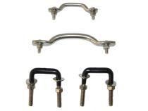 Windshield Tie Down Kit Stainless Steel 55-95 Jeep CJ/Wrangler Rugged Ridge